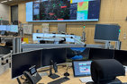 View into the control room of the Gießen emergency response center – Source: CONET