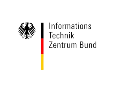 ITZBund Logo Logo des Informationstechnikzentrums Bund mit Bundesadler und schwarz-rot-gelbem Balken.
