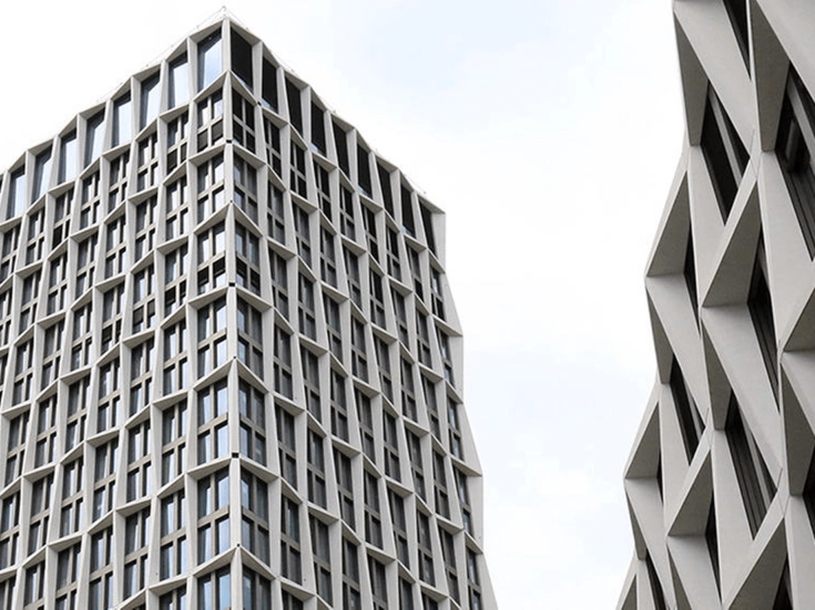 Bonn – Architektur im Bundesviertel Moderne Gebäude mit markanter Fassadenstruktur im Bonner Bundesviertel.