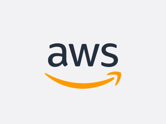 AWS Logo Logo des Cloud-Anbieters Amazon Web Services (AWS).